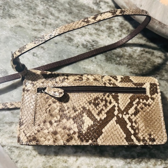 Brighton NEW Snake Print Leather Wallet with Strap - COMES WITH DUSTBAG!! - Picture 11 of 15